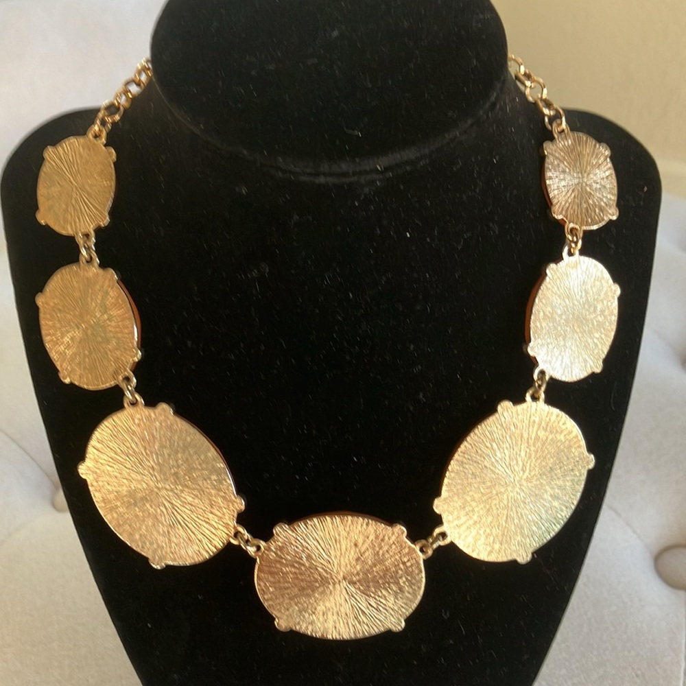 🧡Tasha Orange and Gold Stone Necklace🧡 - Picture 3 of 3